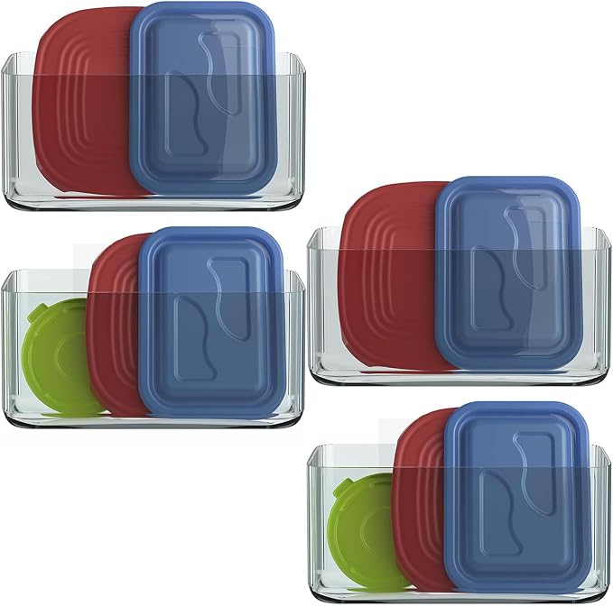MaraFansie 4 Pack Over Cabinet Organizer Storage Lid Organizer Caddy Space by MakeStorageMoreFun