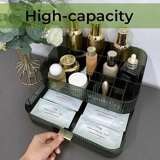 Makeup Organizer with Drawers Stackable Skincare Cosmetic Makeup organization - Image 4