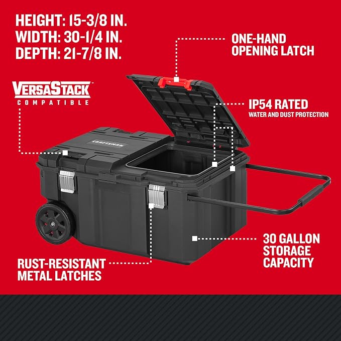 CRAFTSMAN VERSASTACK 30 Gallon Quick-Access Rolling Tool Chest - Image 2
