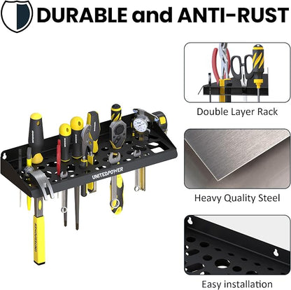UNITEDPOWER Wall Mount Tool Storage Rack, Screwdriver Holder, Pliers Organizer - Image 4