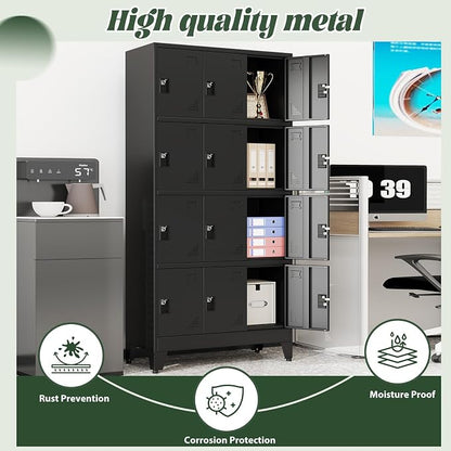 Metal Lockers for Employees-12 Doors Storage Locker - Image 6