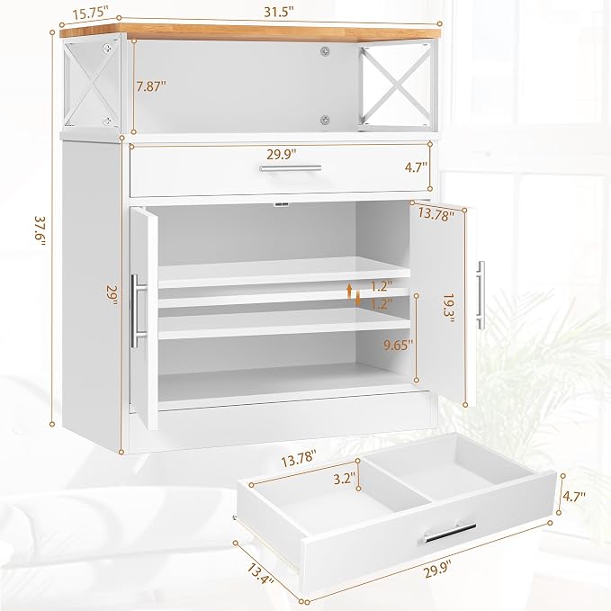 Shintenchi Kitchen Buffet Cabinet - Image 3