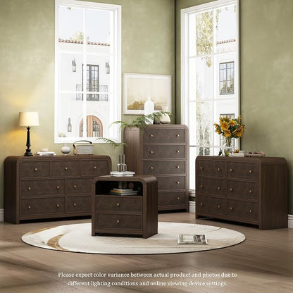 Oak&Sparrow 6 Drawer Dresser for Bedroom, Boho Chest of Drawers, Thickened - Image 3