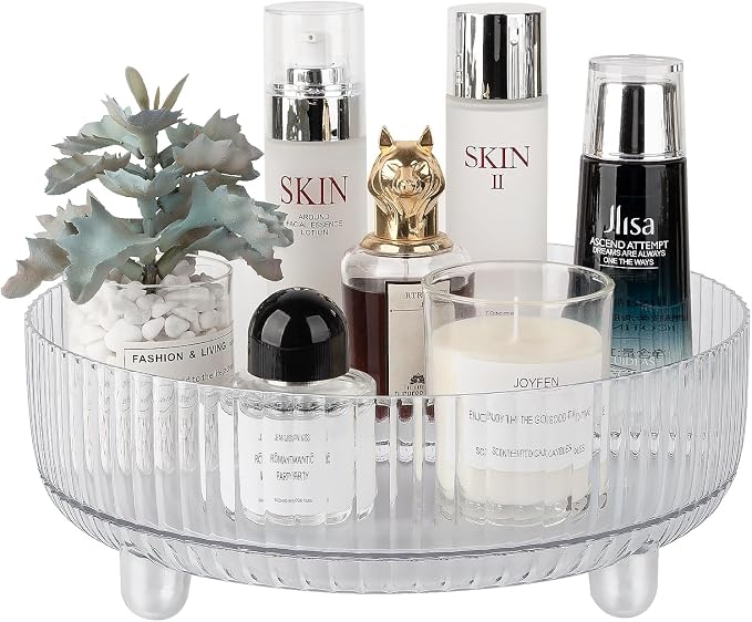 Anyoifax 360 Rotating Makeup Organizer Perfume Tray Skincare Holder Spinning by Anyoifax