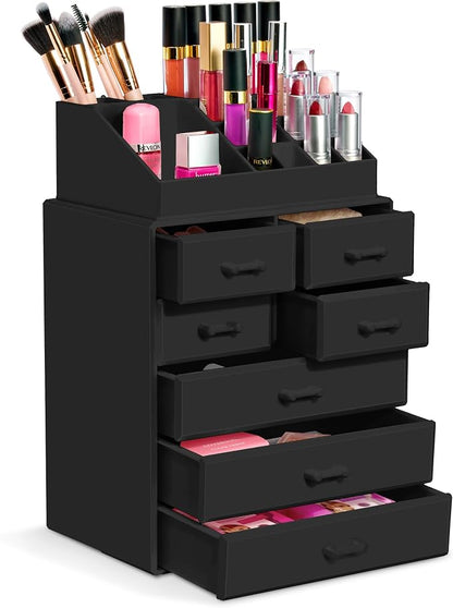 Sorbus Makeup Organizer, Brush Holder and Make Up Storage Drawers - Image 9
