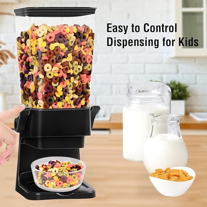 Cereal Dispenser Countertop 3pcs, 5.5L Cereal Containers Storage Dispenser - Image 4
