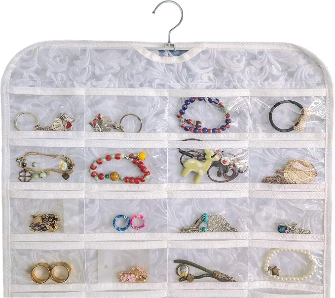 BB Brotrade Hanging Jewelry Organizer, Accessories Organizer, 80 Pocket - Image 2