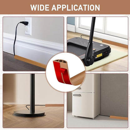 Floor Cord Cover Self Adhesive Cord Hider Floor Extension Cord Covers - Image 6