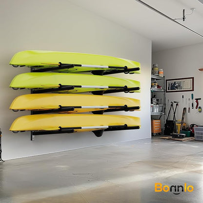Bonnlo Kayak Storage Rack, Adjustable Heavy Duty Kayak Rack - Image 2