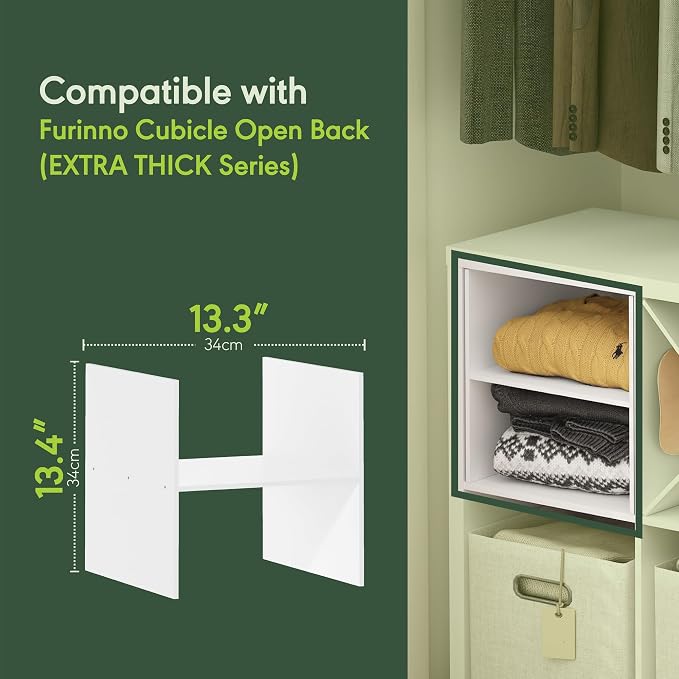 Furinno Cubicle Cube Insert, H-Shelf Cube Organizer, Fits into Furinno Extra - Image 6