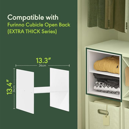 Furinno Cubicle Cube Insert, H-Shelf Cube Organizer, Fits into Furinno Extra - Image 6