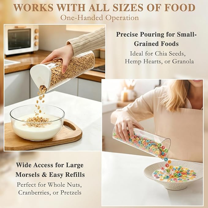 6 Grids 360° Rotating Cereal Dispenser Countertop - Image 5