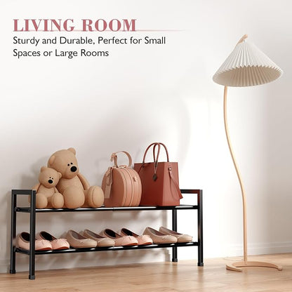 Bumusty 2 Tier Expandable Shoe Rack - Image 5