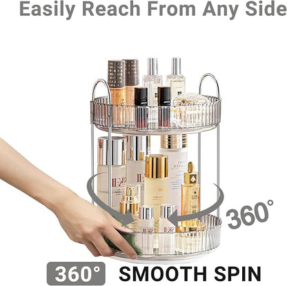 360 Rotating Makeup Organizer for Vanity, Bathroom Countertop Organizer - Image 3