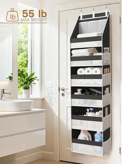 Criusia Over the Door Organizer, Heavy-Duty 6-Shelf Hanging Storage - Image 9