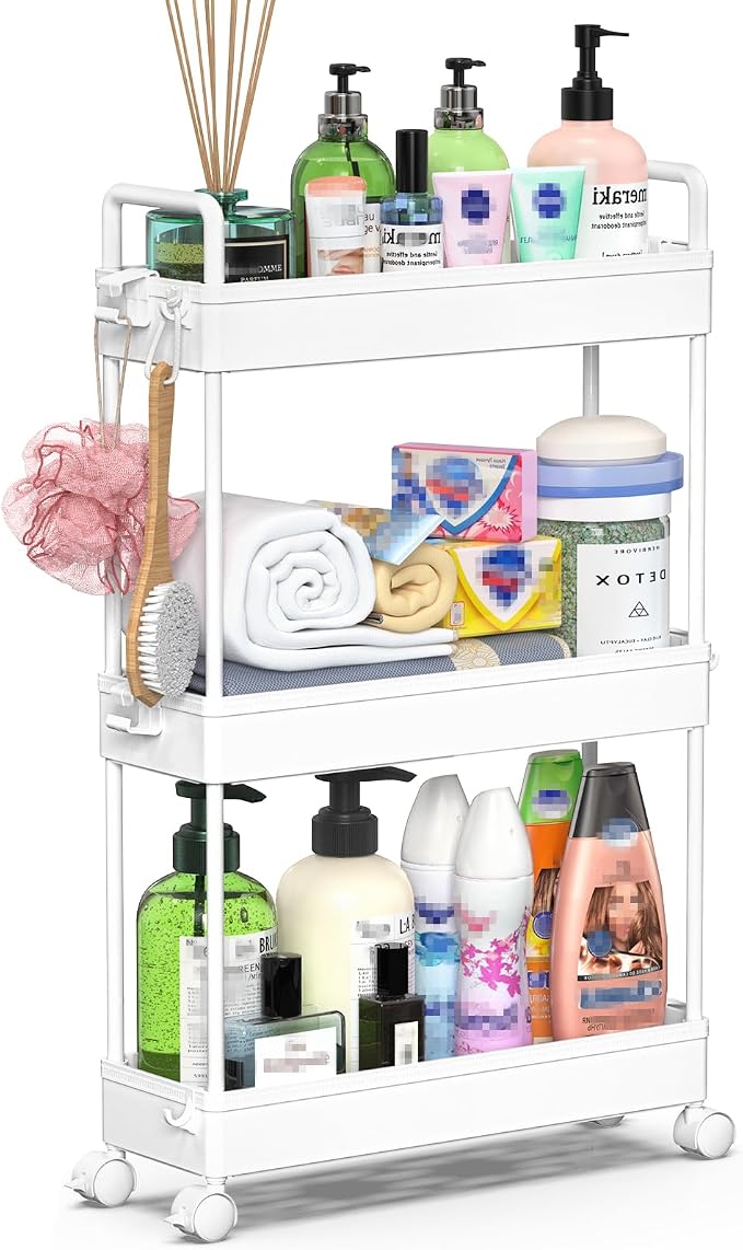 SOLEJAZZ Slim Rolling Storage Cart - Image 8