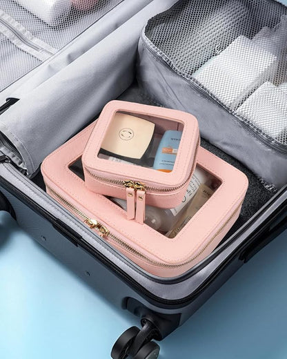 Travel Clear Makeup Bag Set, TSA Approved Cosmetic Bag Case - Image 7