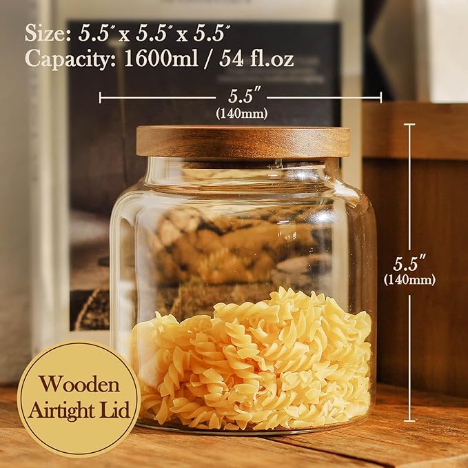 Labina Glass Storage Container Airtight Food Jars Kitchen Canister - Image 2
