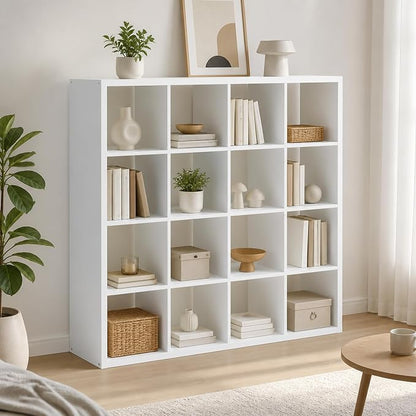 16-Cube Cubicle Bookshelf, Cube Bookcase by Furevol