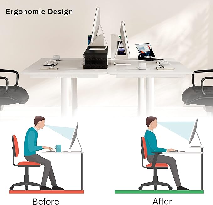 EUREKA ERGONOMIC Dual Monitor Stand - Image 4