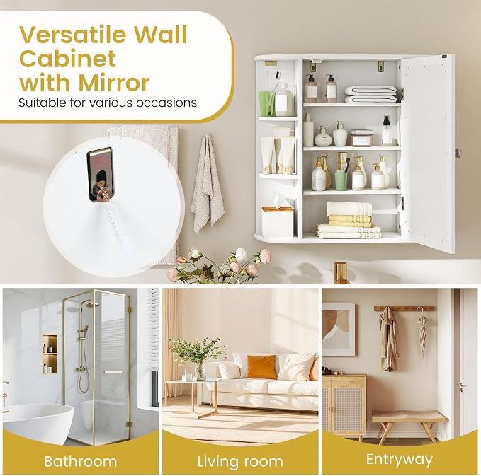 Tangkula Bathroom Medicine Cabinet - Image 9