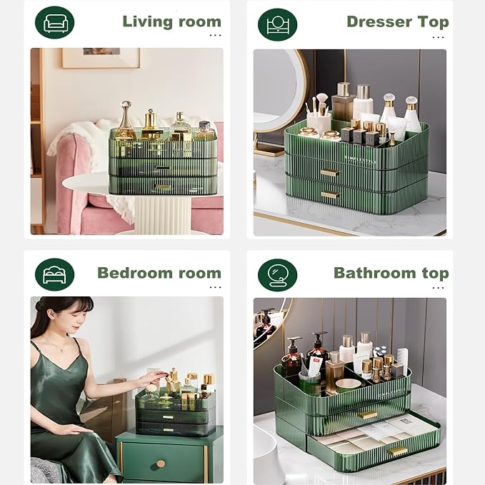 Makeup Organizer for Vanity, Large Desk Organizer - Image 6
