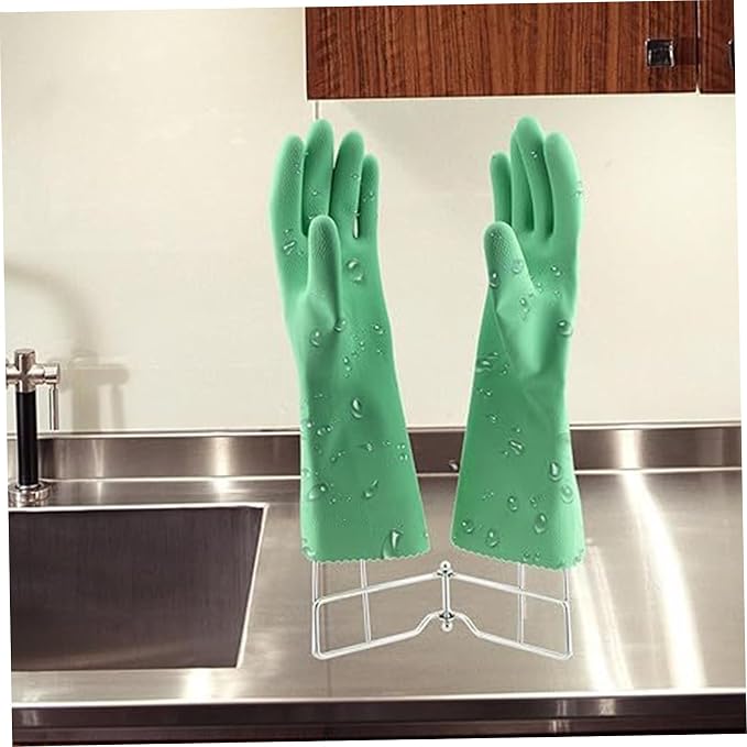 Glove Drying Rack, 14.7 Inch Stainless Steel Vertical Glove Holder, Collapsible - Image 2