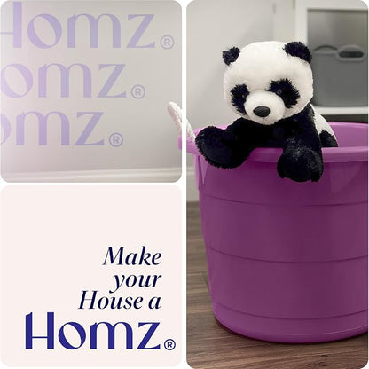 HOMZ 2-Pack Utility Tub, Large Plastic Storage Bucket - Image 8