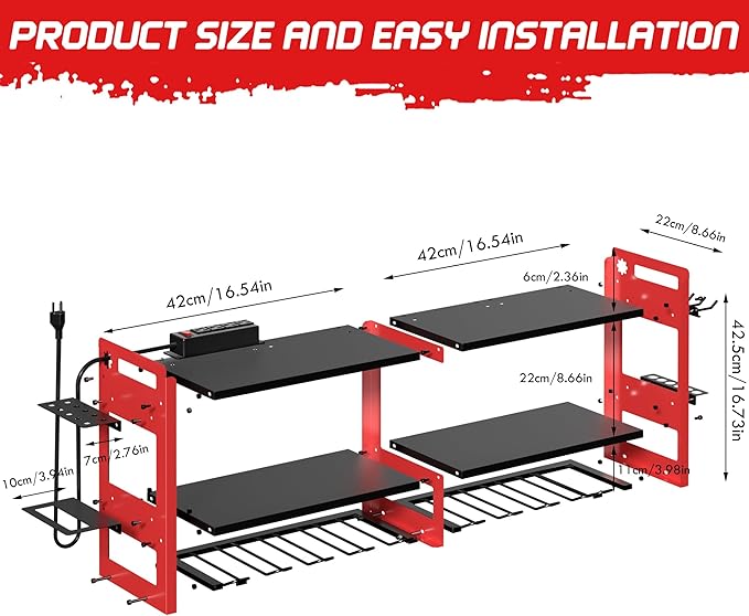 TOPRINCE Large Power Tool Organizer Wall Mount - Image 5