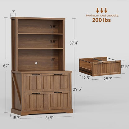 SEDETA Farmhouse File Cabinet - Image 2