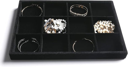 Frebeauty Stackable Velvet Jewelry Organizer Trays - Image 4
