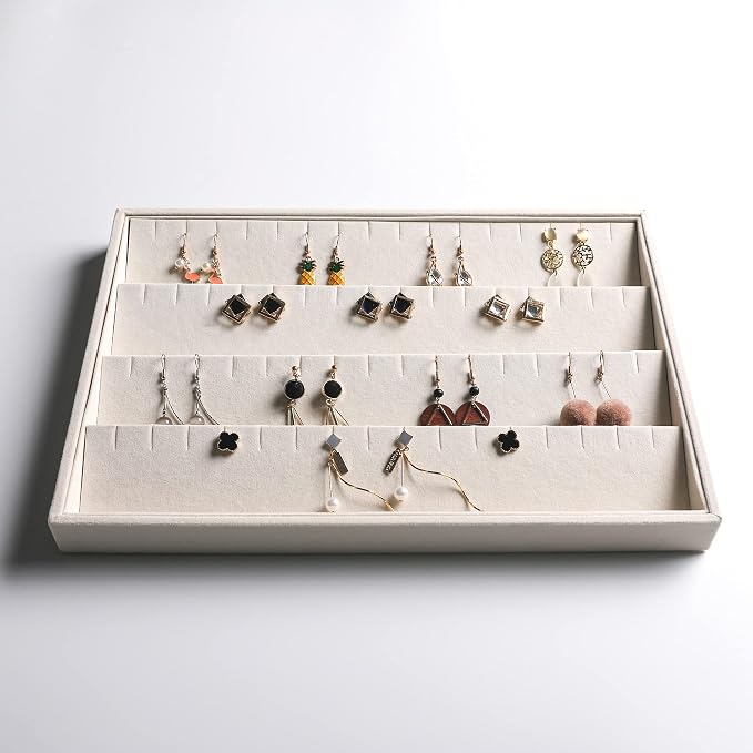 Frebeauty Stackable Velvet Jewelry Organizer Trays - Image 6