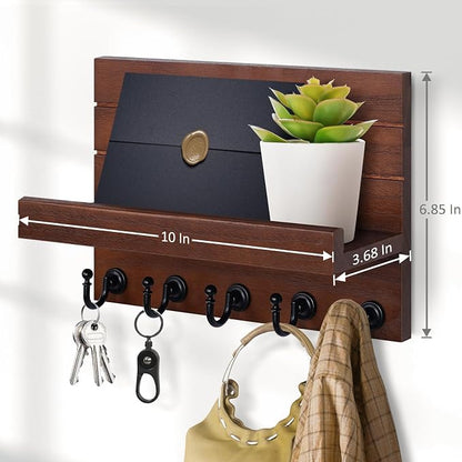 HONJIN Mail and Key Holder for Wall: Easy Installation Modern Mail Holder Wall - Image 6