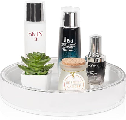 Anyoifax 360 Rotating Makeup Organizer Perfume Tray Skincare Holder Spinning by Anyoifax
