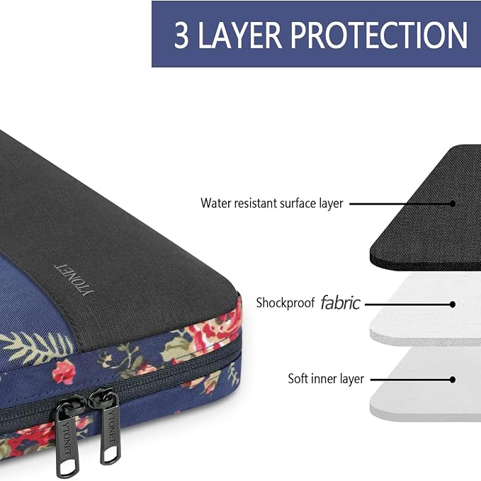 Ytonet Laptop Sleeve Case 15.6 inch Protective Laptop Cover - Image 2