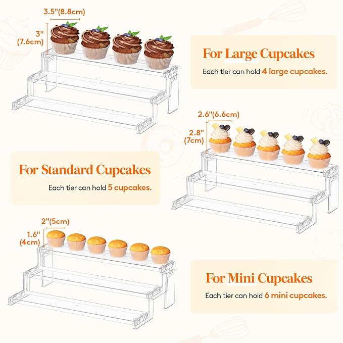 Lifewit Spice Rack, Perfume Cologne Organizer, Cupcake Stand, Tool-Free Assembly - Image 4