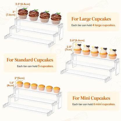 Lifewit Spice Rack, Perfume Cologne Organizer, Cupcake Stand, Tool-Free Assembly - Image 4