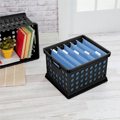 Sterilite Stackable Plastic Storage Crate Bin Organizer File Box - Image 6