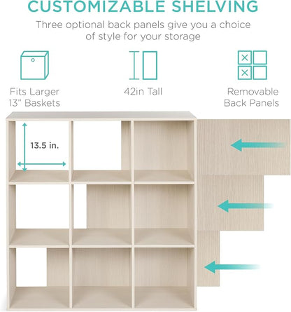 Best Choice Products 9-Cube Storage Organizer, 13.5in Shelf Opening, Display - Image 3