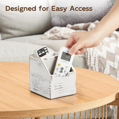 Remote Control Holder, TV Remote Holder, Wood Farmhouse Remote Caddy - Image 5
