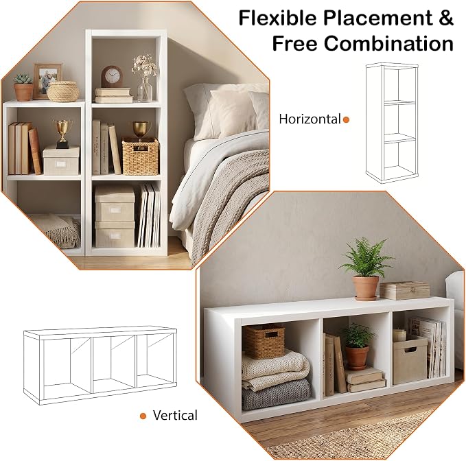 WannabeMyself【2026 Wooden Thick Frame】 3 Cube Storage Organizer - Image 4