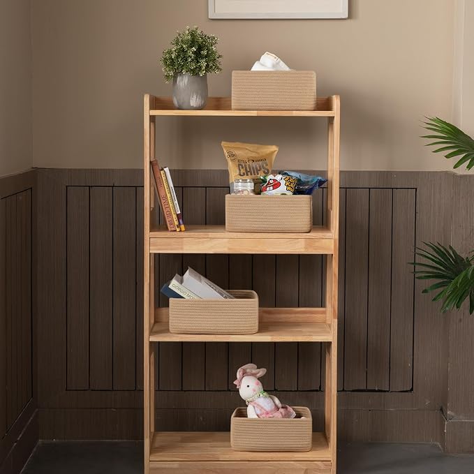 4 Pack Small Storage Shelf Baskets - Image 2