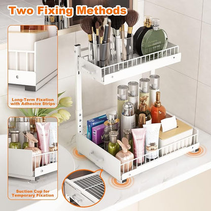 2 Tier Slide Out Kitchen Cabinet Organizers - Image 6