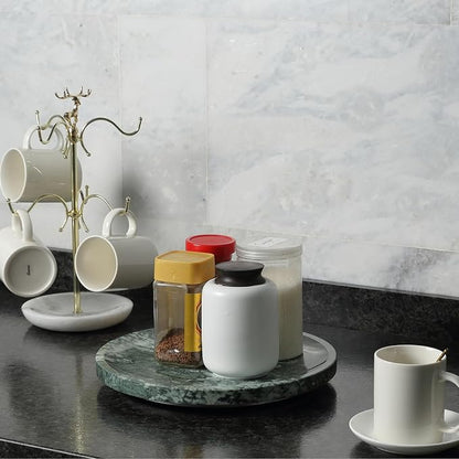 Marble Lazy Susan, 12in Lazy Susan Turntable Organizer - Image 7