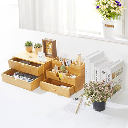 Charmewooden Bamboo Desk Organizer - Image 7