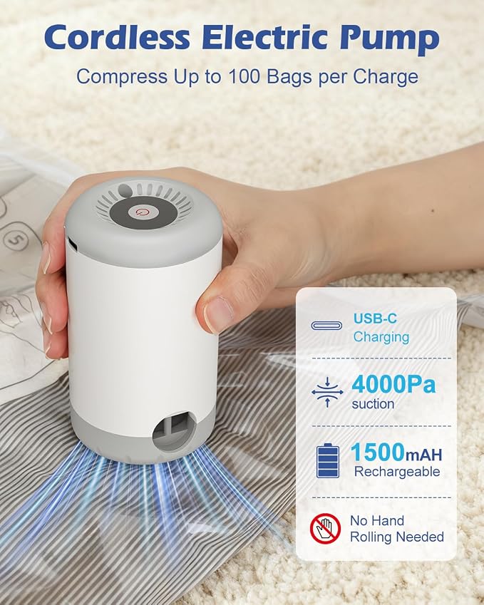 Fantictas 18 Pack Travel Vacuum Bags - Image 3