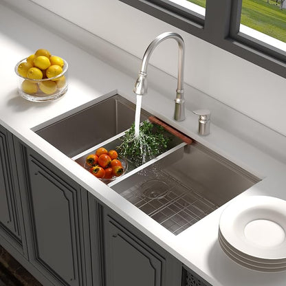 Lordear 32 Undermount Kitchen Sink 32x19 Inch Stainless Steel Kitchen Sinks - Image 3