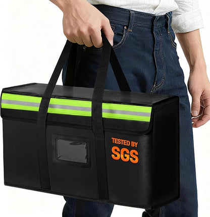 Large Fireproof Document Bag for Home Safe Storage, 4-layer fiberglass by Amerbro