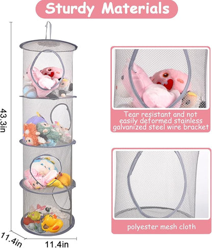 ChezMax Hanging Mesh Stuffed Animal Storage - Image 3