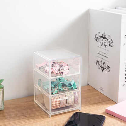 Small Desk Organizer with Drawer, Desktop Organization - Image 3